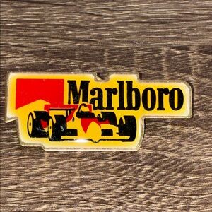 80’s Marlboro Indy Car Racing Art - Red, Yellow, Black Pin